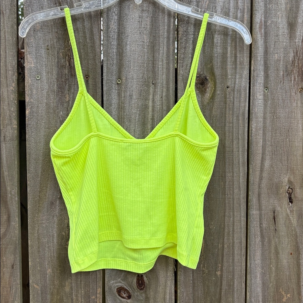 Neon yellow crop tank - Picture 4 of 4